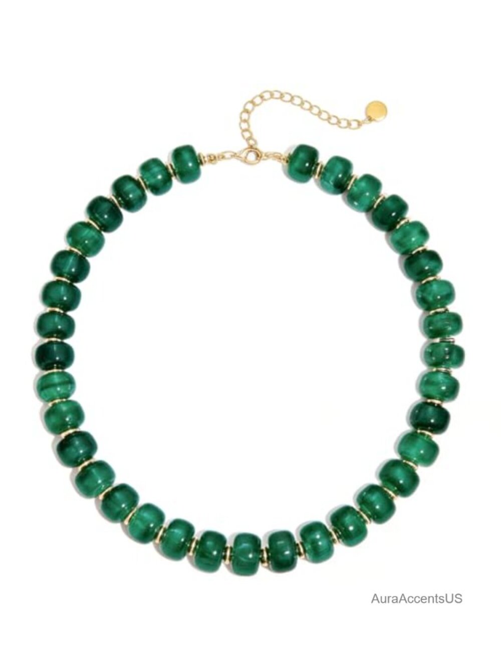Handmade Beaded Necklace for Women Resin Chunky Choker Boho Statement Summer